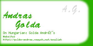 andras golda business card